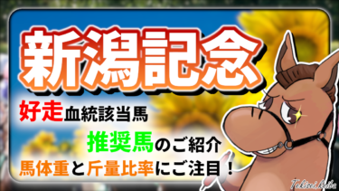 【新潟記念】該当率”80%”！好走血統該当馬のご紹介＆馬体重と斤量比率に注目【血統評価/独自解析】