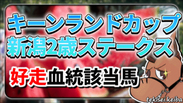 【キーンランドカップ】【新潟2歳S】該当率”73%”！好走血統該当馬のご紹介【血統評価/独自解析】