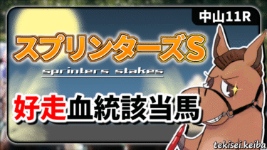 【スプリンターズS】今回はGⅠ仕様！好走血統該当馬のご紹介【血統評価/独自解析】