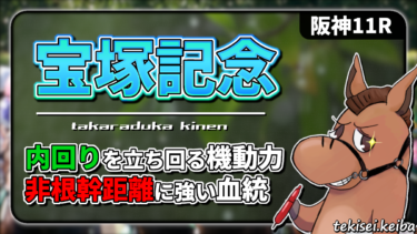 【宝塚記念】内回りを立ち回る機動力と非根幹距離に強い血統が好走の鍵！好走血統該当馬のご紹介【血統評価/独自解析】